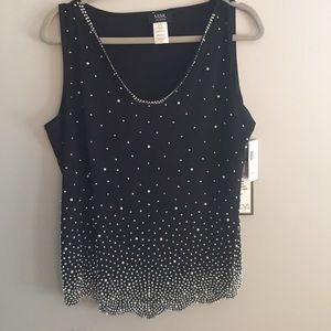 NWT MSK Beaded tank